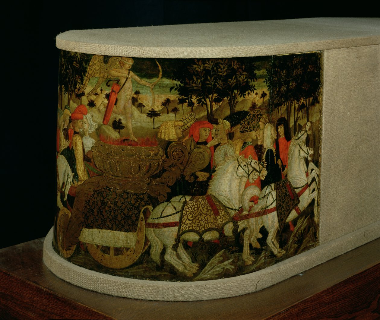 انتصار الحب ، مستوحى من &39;Triumphs&39; بواسطة Petrarch (1304-74) بواسطة جيوفاني دي سير جيوفاني
