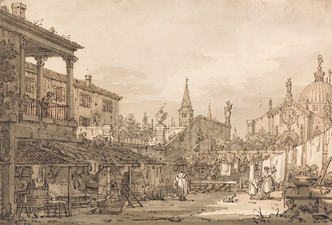 Capriccio من فناء البندقية بواسطة قناة جيوفاني أنطونيو (كاناليتو)