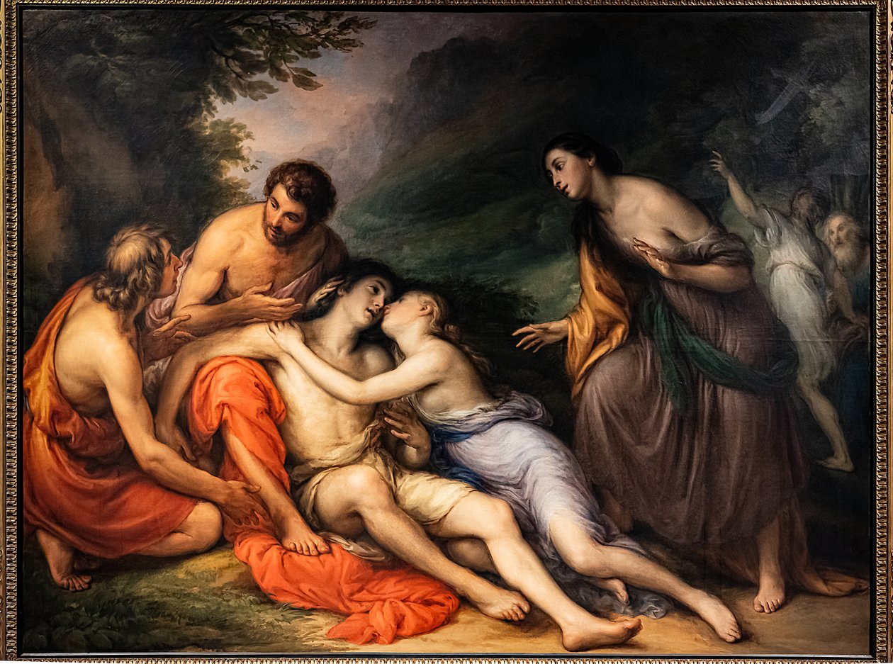 إحياء أمينتا في ذراعي سيلفيا ، 1832-33 (زيت على قماش) بواسطة جيوفاني كارنفالي