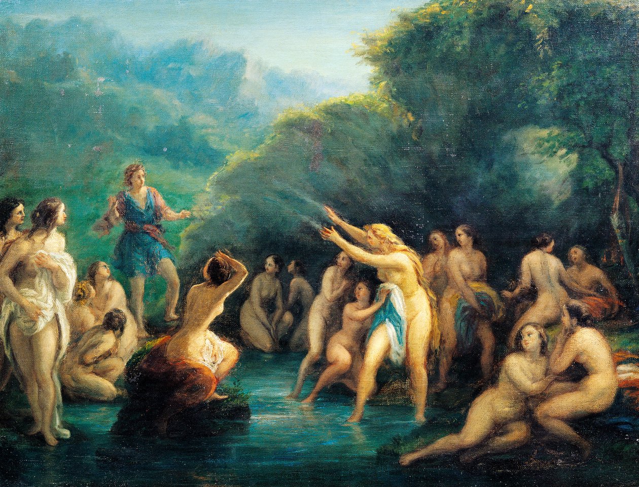 ديانا وأكتايون ، بقلم جيوفاني كارنفالي المعروف باسم Piccio (1804-1873) بواسطة جيوفاني كارنفالي