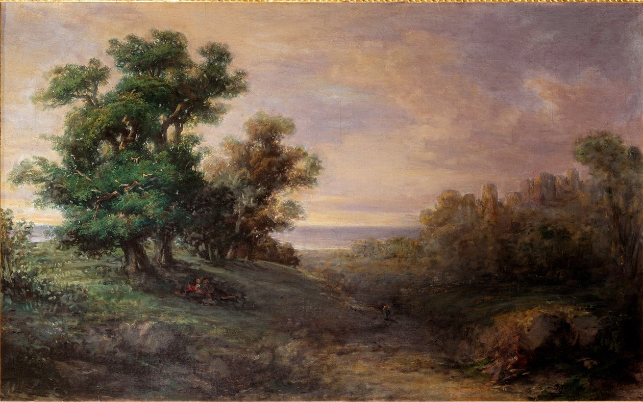 لوحة الأشجار العظيمة بقلم جيوفاني كارنفالي ديت إل بيتشيو (1804-1873) 1850 غاليريا دي آرت موديرنا ، ميلانو بواسطة جيوفاني كارنفالي
