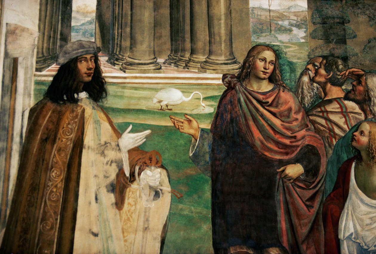 بينيديكت يصلح الحوض الخشبي، فيتا القديس بينيديكت دا نورسيا بواسطة جيوفاني أنطونيو بزي سودوما