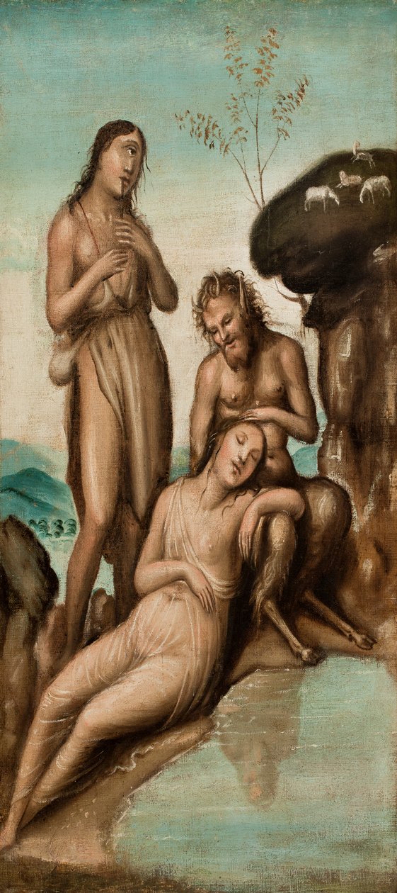 Polyphemus يكتشف Galatea و Acis ، بعد 1500 (زيت على قماش) بواسطة جيوفاني أنطونيو بزي سودوما