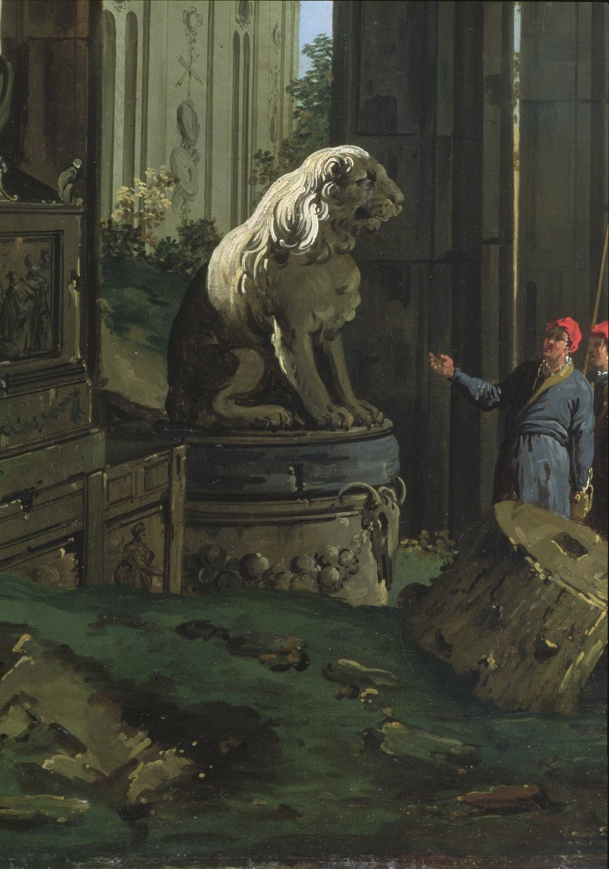 تفاصيل "Capriccio مع الزخارف من بادوفا" ، ج 1756 بواسطة قناة جيوفاني أنطونيو (كاناليتو)