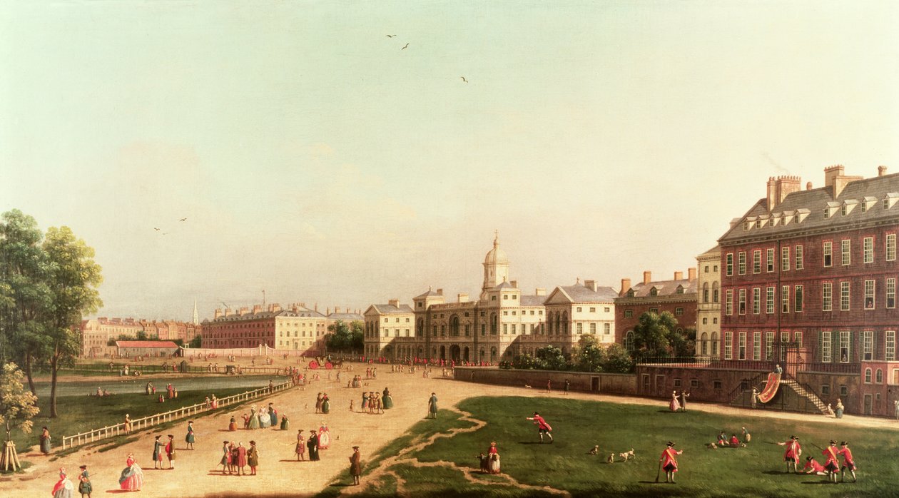 New Horse Guards من حديقة سانت جيمس بواسطة قناة جيوفاني أنطونيو (كاناليتو)