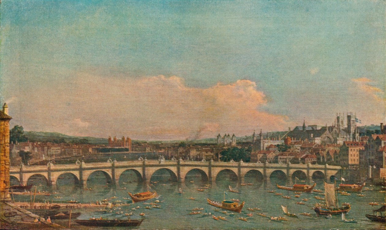 جسر وستمنستر ، c1746 بواسطة قناة جيوفاني أنطونيو (كاناليتو)