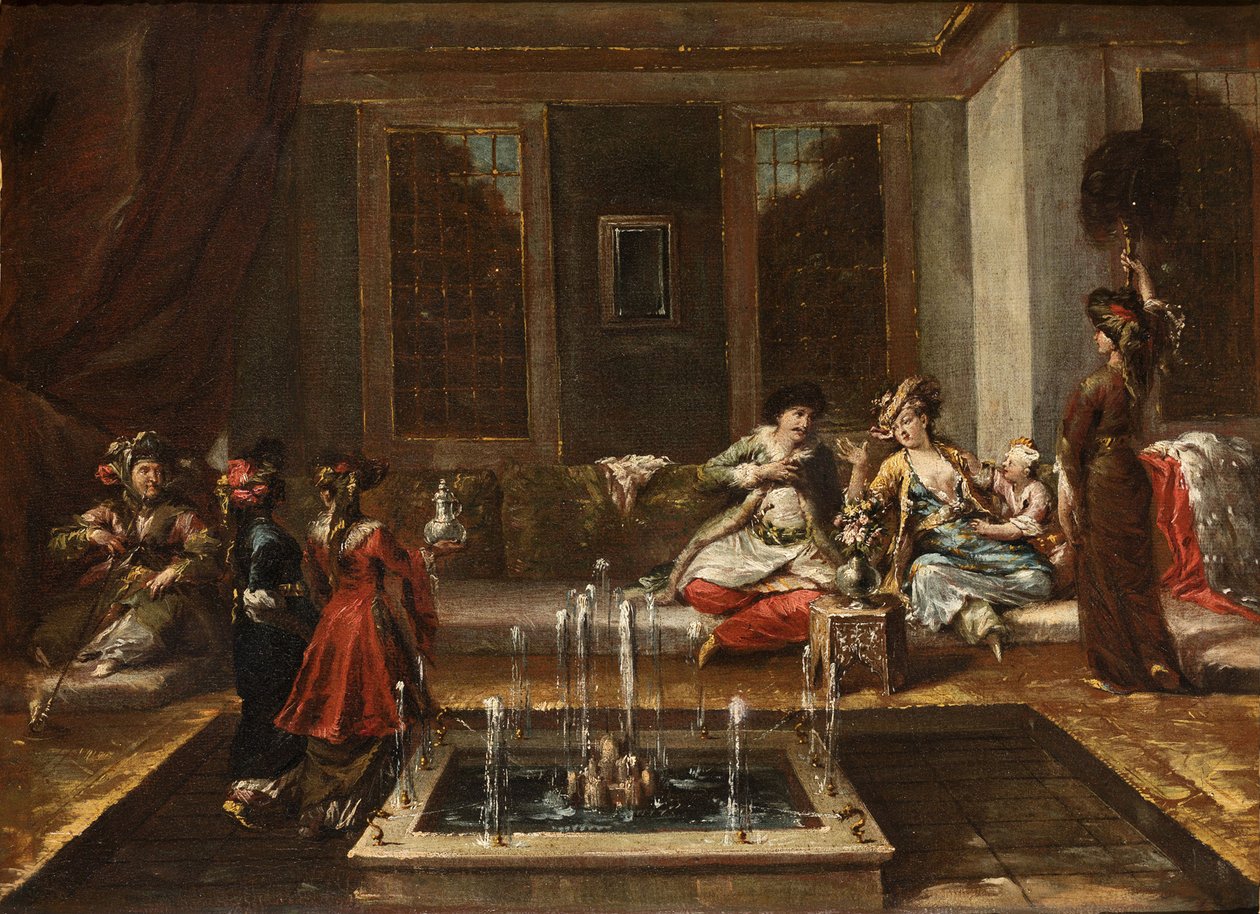 الداخل الأرمني أو مشهد الشرق حسب غواردي ، جيوفاني أنطونيو (1699-1760). زيت على قماش ، الحجم: 44x61،5 بواسطة جيوفاني أنطونيو جاردي