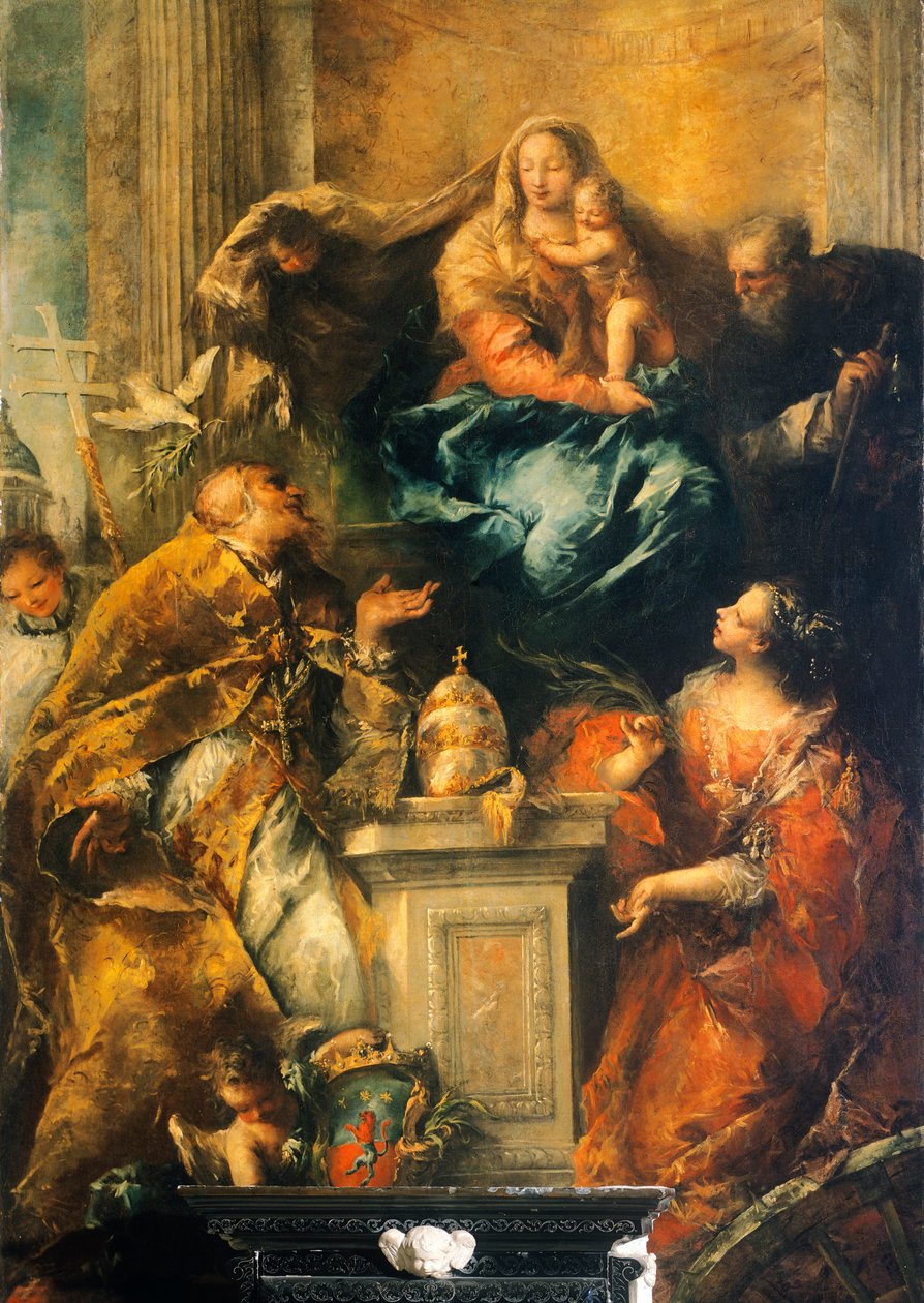 Ferri Altarpiece , c. 1755 (oil on canvas) بواسطة جيوفاني أنطونيو جاردي
