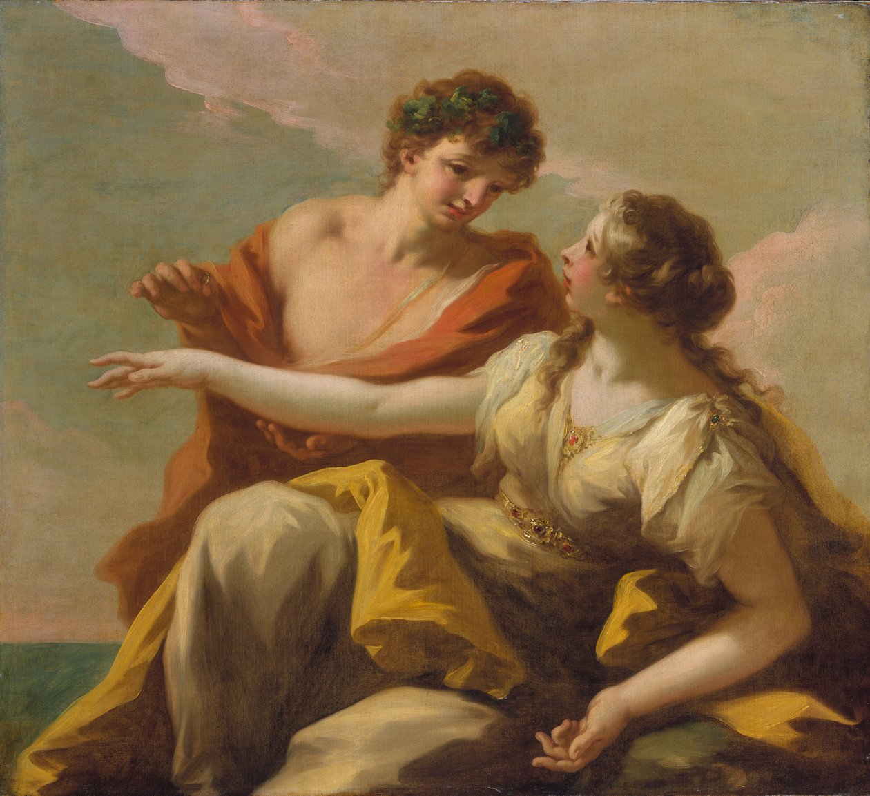 باخوس وأريادن ، 1720 ج بواسطة جيوفاني أنطونيو بيليجريني