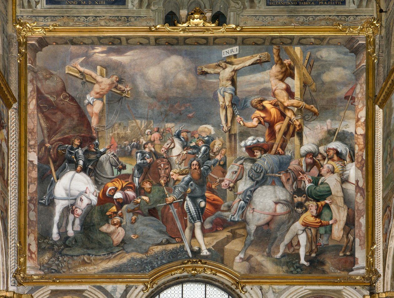 Counterfaccata ، IL Pordenone ، صلب 1520-21 بواسطة جيوفاني أنطونيو بوردينوني