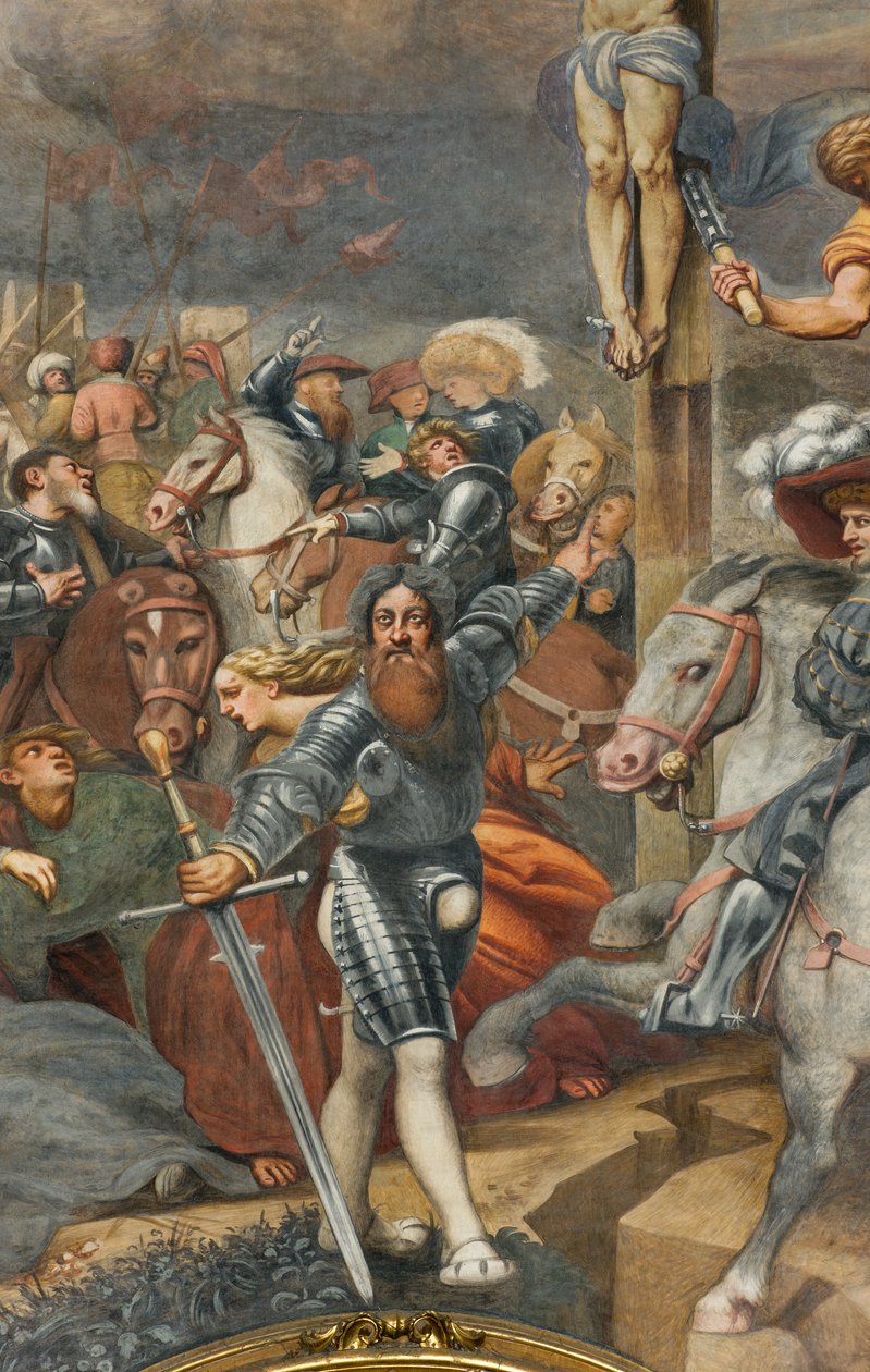 Counterfaccata ، IL Pordenone ، صلب 1520-21 ، التفاصيل بواسطة جيوفاني أنطونيو بوردينوني