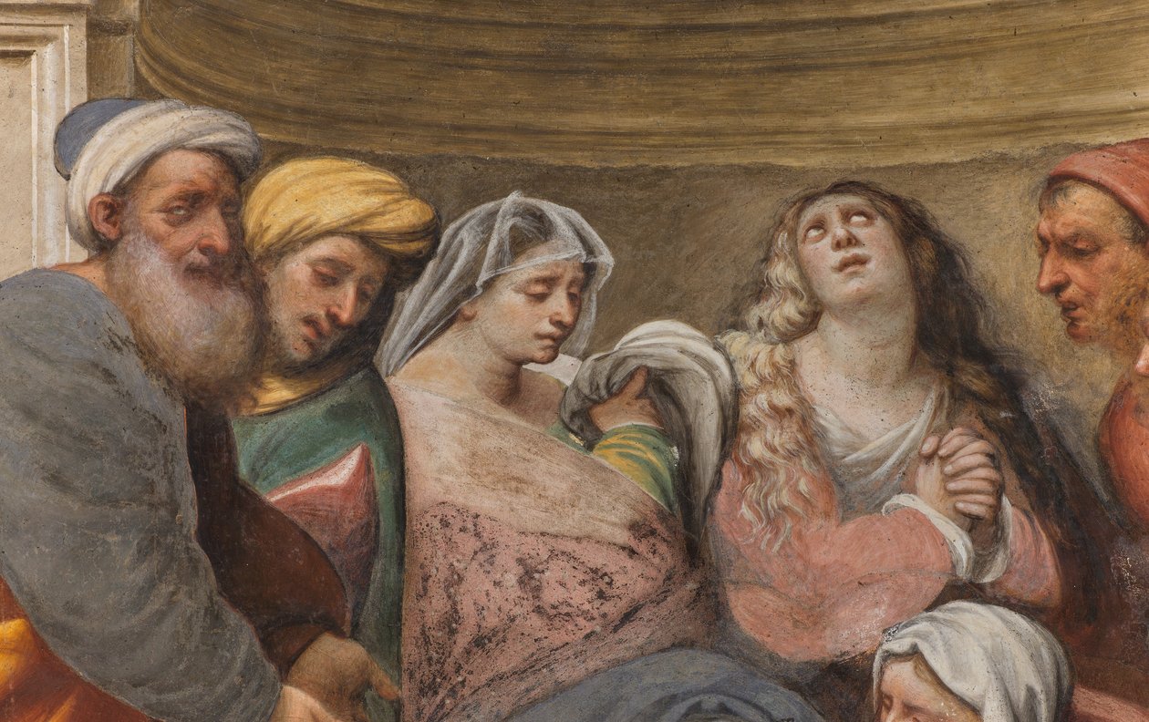 Counterfaccata ، IL Pordenone ، الإيداع 1522 ، التفاصيل بواسطة جيوفاني أنطونيو بوردينوني