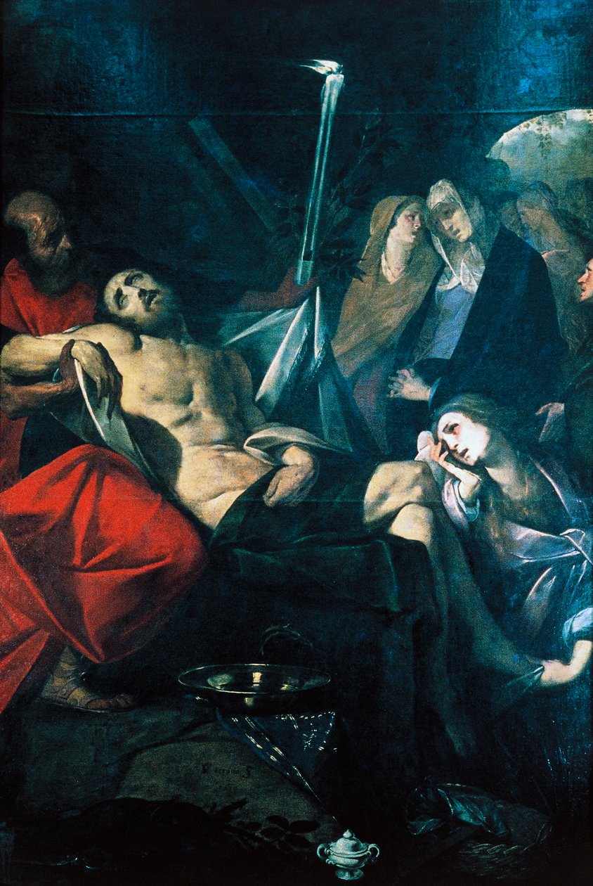 Deposition of Christ in Sepulchre بواسطة جيوفاني باتيستا كريسبي