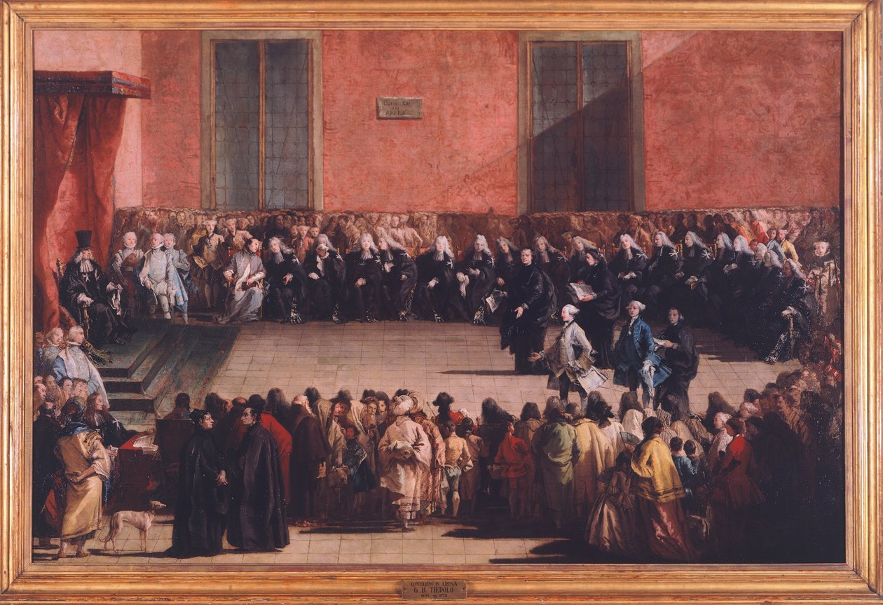 كونسيليوم إن أرينا بقلم جياندومينيكو تيبولو (1727-1804) بواسطة جيوفاني باتيستا تيبولو