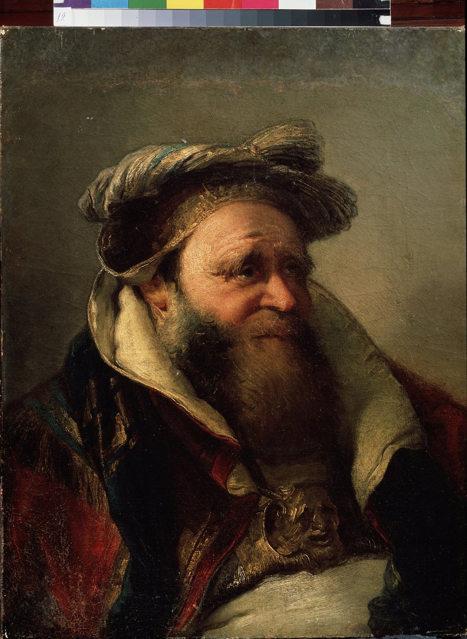 صورة لرجل عجوز (صورة لرجل عجوز). رسم جيامباتيستا تيبولو (1696-1770). زيت على قماش ، بين 1750-1770. مدرسة البندقية ، على طراز الروكوكو. متحف الدولة في الهواء الطلق بيترهوف ، سانت بطرسبرغ. بواسطة جيوفاني باتيستا تيبولو
