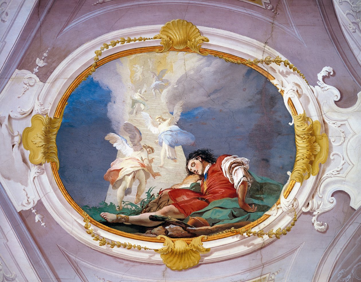 Allegory by Giambattista Tiepolo (1696-1770), fresco, Archbishop