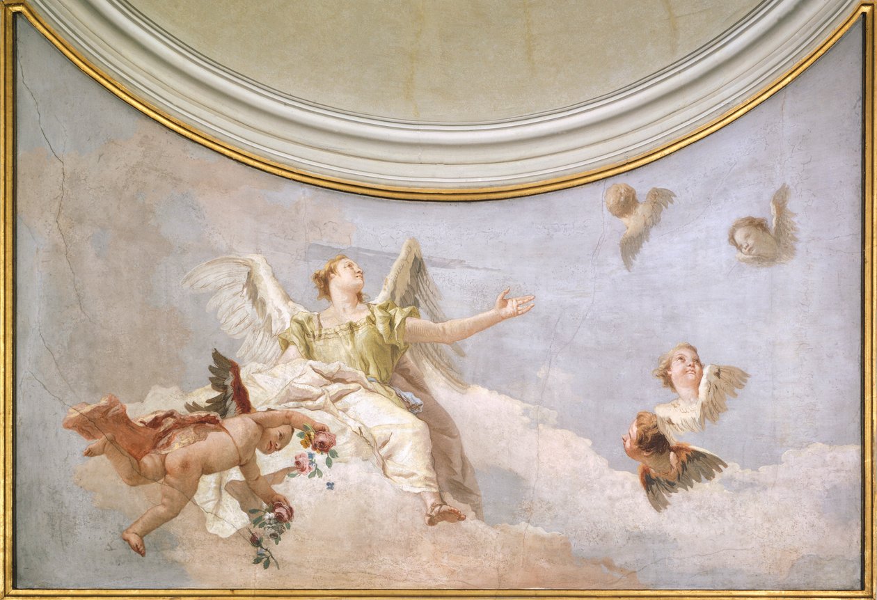 Assumption, by Giovanni Battista Tiepolo (1696-1770), fresco, Detail, Oratory of Purity, Udine بواسطة جيوفاني باتيستا تيبولو