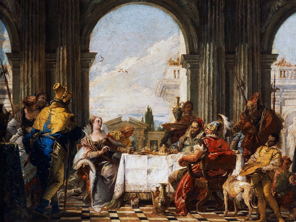 Banquet of Cleopatra بواسطة جيوفاني باتيستا تيبولو