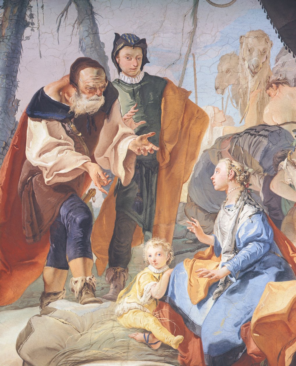 Frescoes in gallery of Archbishop