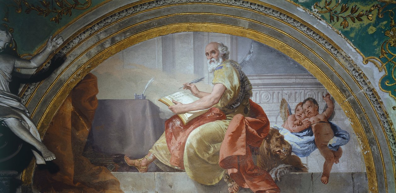 Italy, Bergamo, Colleoni Chapel, St Mark Evangelist بواسطة جيوفاني باتيستا تيبولو