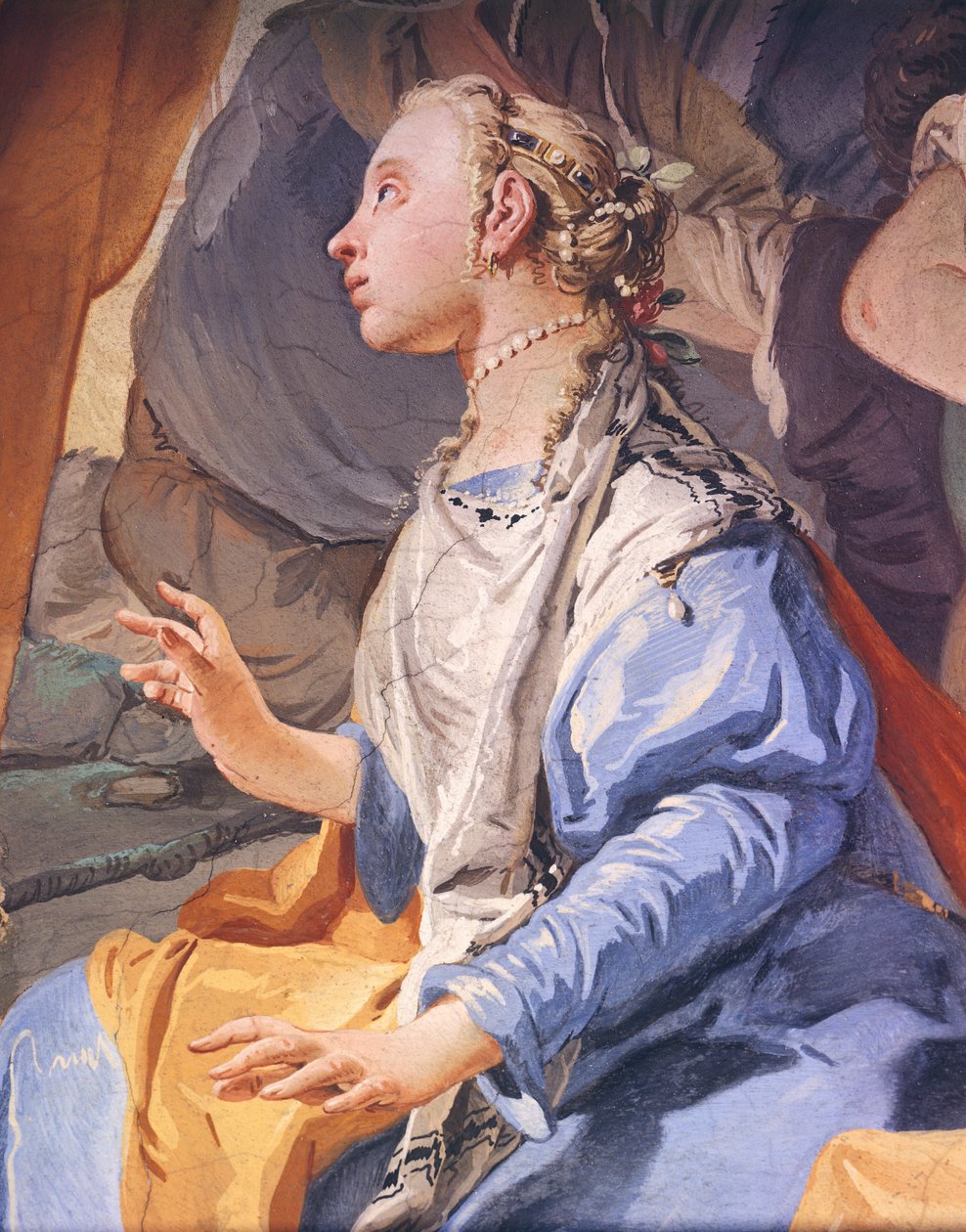 Rachel hiding idols, by Giambattista Tiepolo (1696-1770), fresco, Archbishop