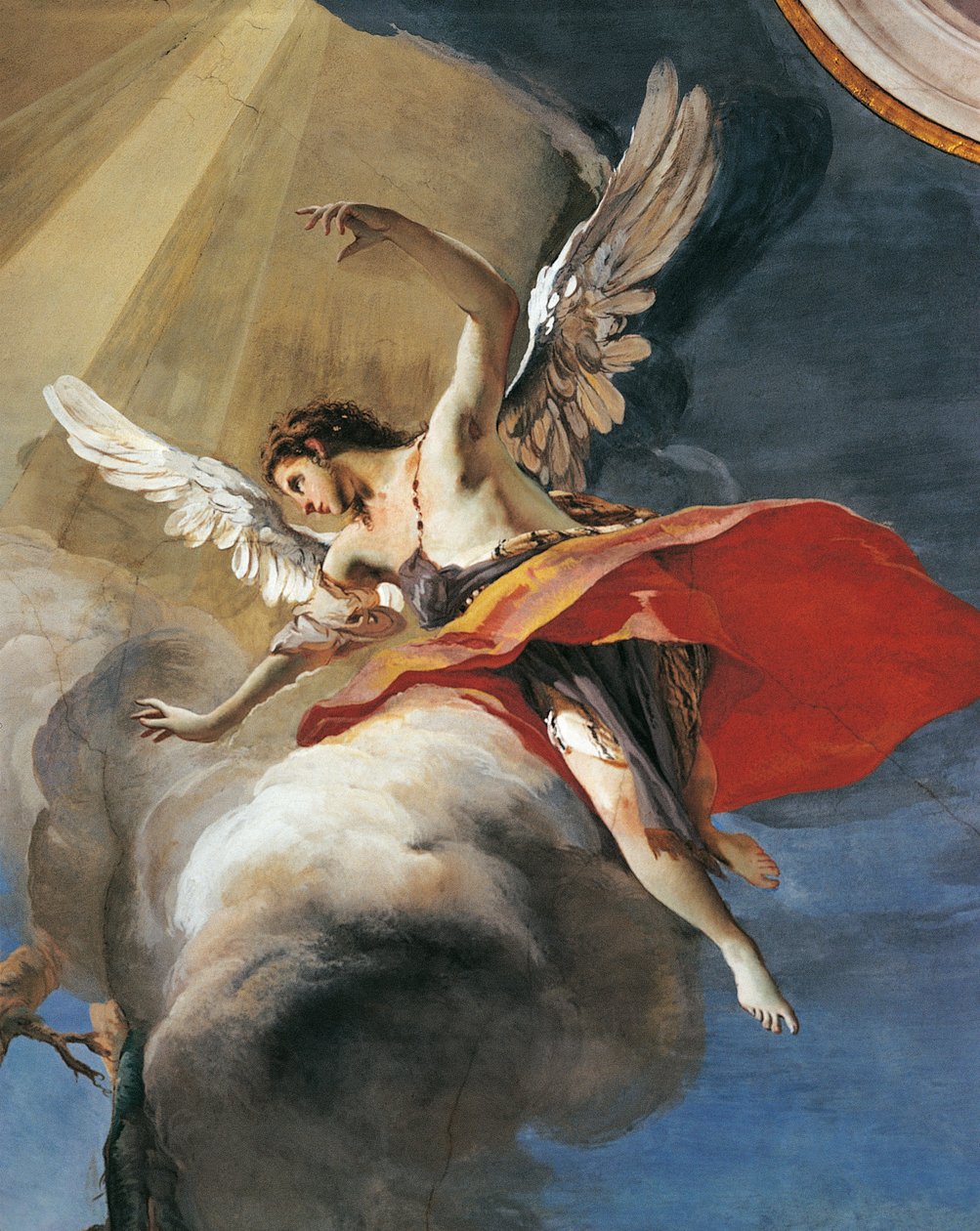Sacrifice of Isaac by Giovanni Battista Tiepolo (1696-1770), fresco, Detail, Patriarchal Palace, Guest Hall, Udine بواسطة جيوفاني باتيستا تيبولو