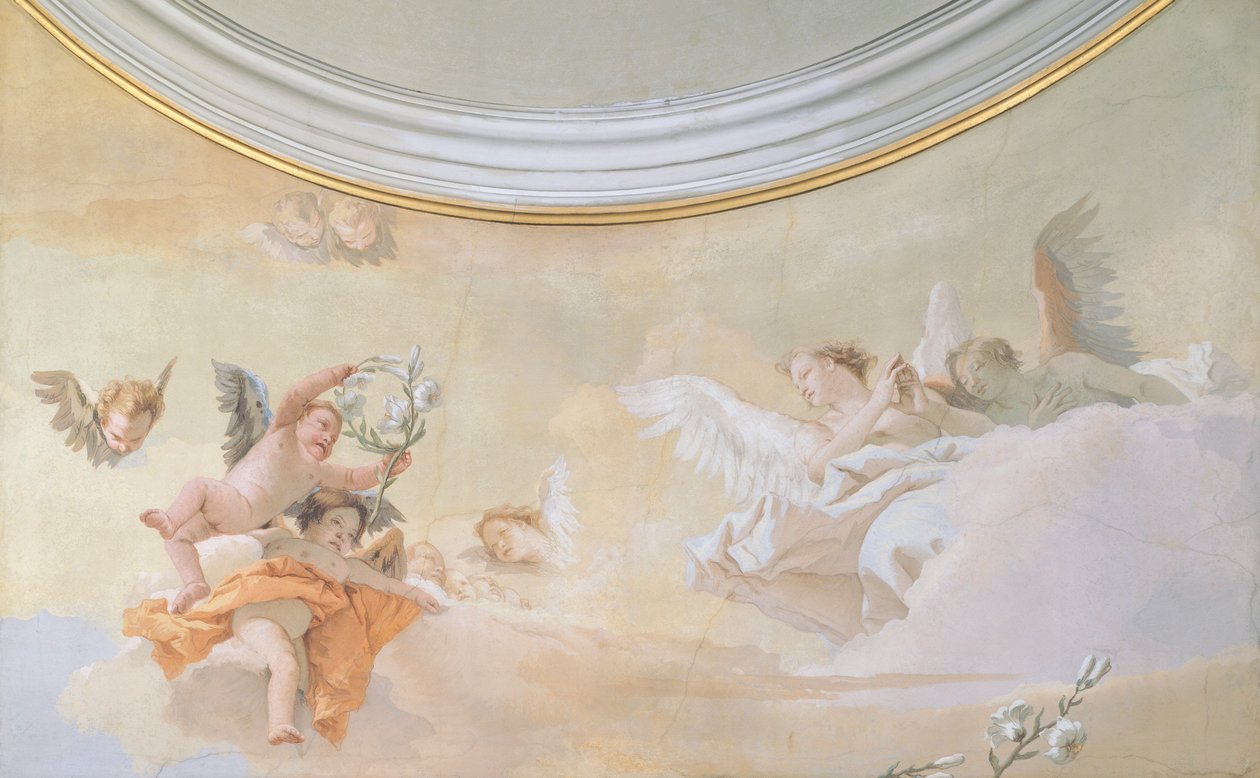 The Assumption, by Giambattista Tiepolo (1696-1770), fresco, Detail, Oratory of Purity, Udine بواسطة جيوفاني باتيستا تيبولو