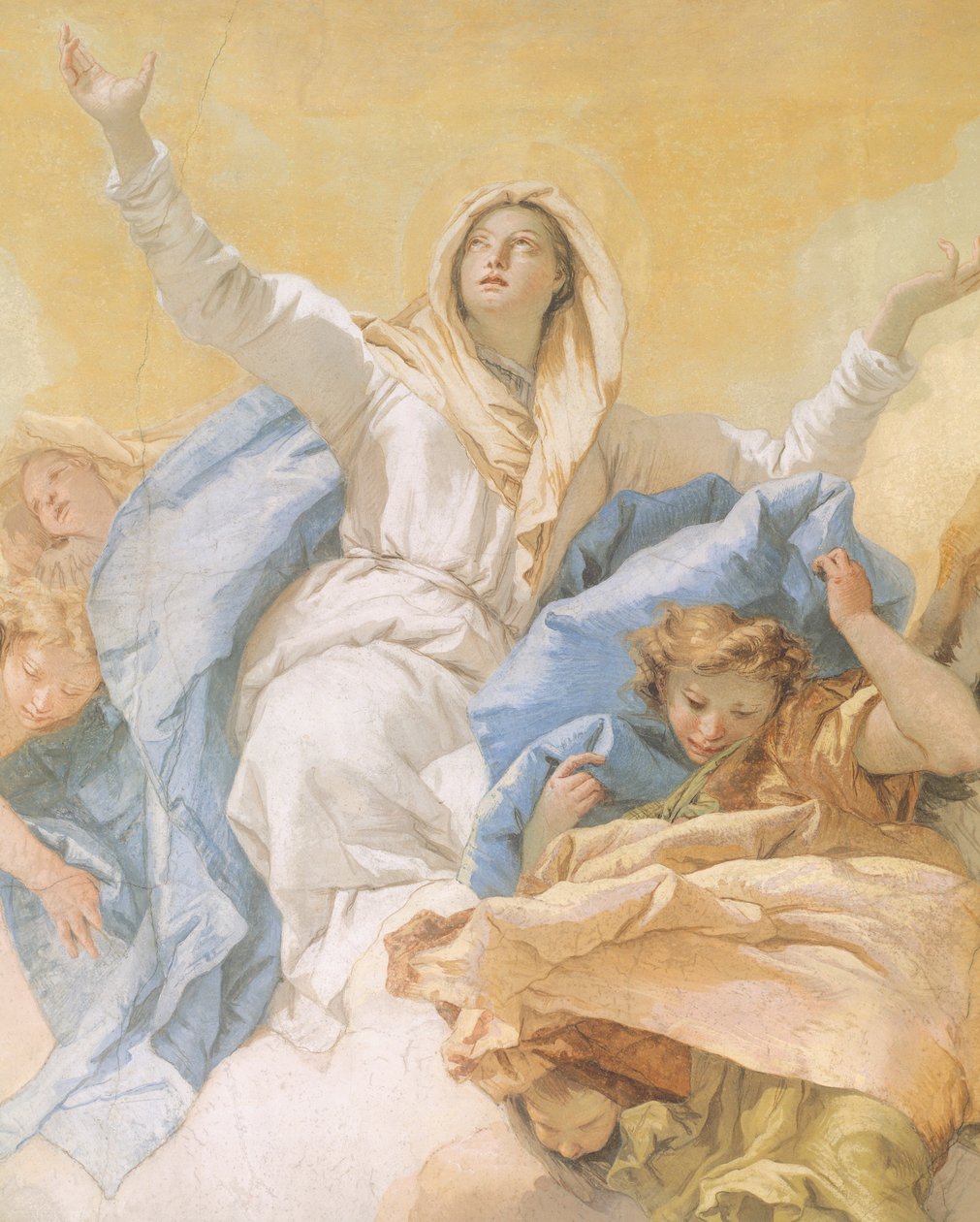 The Assumption of Mary, by Giambattista Tiepolo (1696-1770), fresco, detail, Oratory of Purity, Udine, Italy بواسطة جيوفاني باتيستا تيبولو