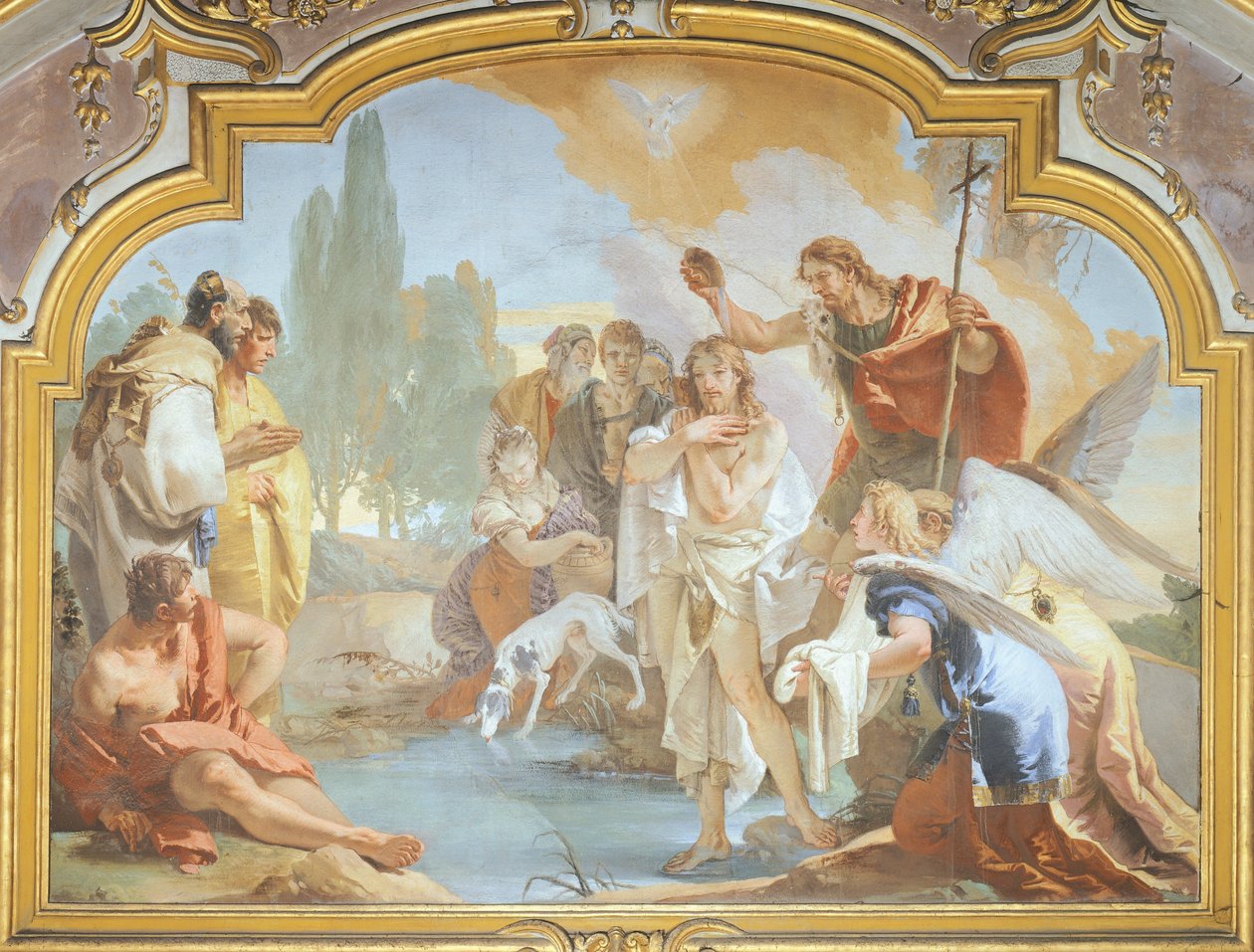 The Baptism of Christ (fresco) بواسطة جيوفاني باتيستا تيبولو