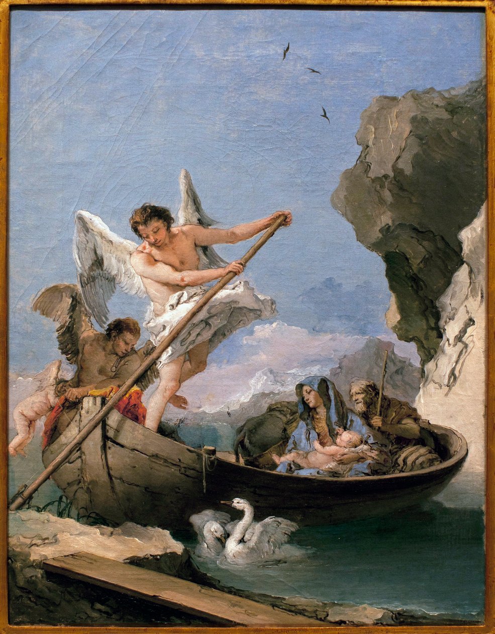 الرحلة في مصر - رسم جيامباتيستا تيبولو (1696-1770) ، زيت على قماش بواسطة جيوفاني باتيستا تيبولو