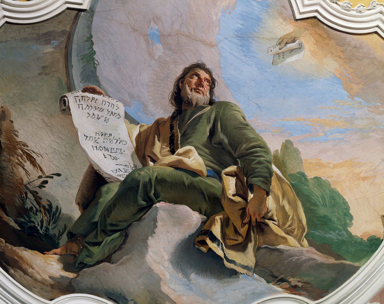 The prophet Ezekiel, detail بواسطة جيوفاني باتيستا تيبولو
