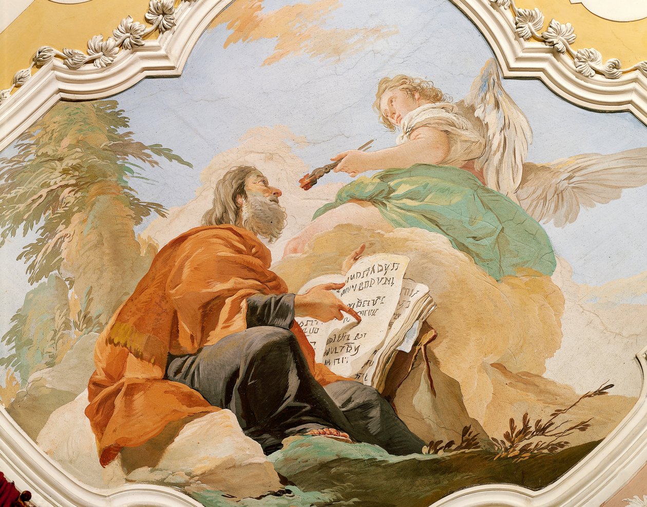 النبي إرميا ، بقلم جيوفاني باتيستا تيبولو (1696-1770) ، لوحة جدارية ، القصر البطريركي ، الغرفة الحمراء ، أوديني بواسطة جيوفاني باتيستا تيبولو