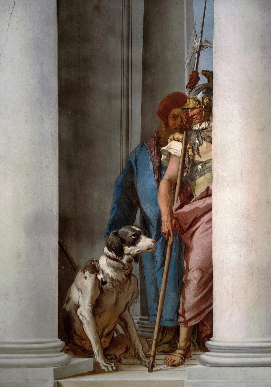 Ulysses and his dog Argus بواسطة جيوفاني باتيستا تيبولو