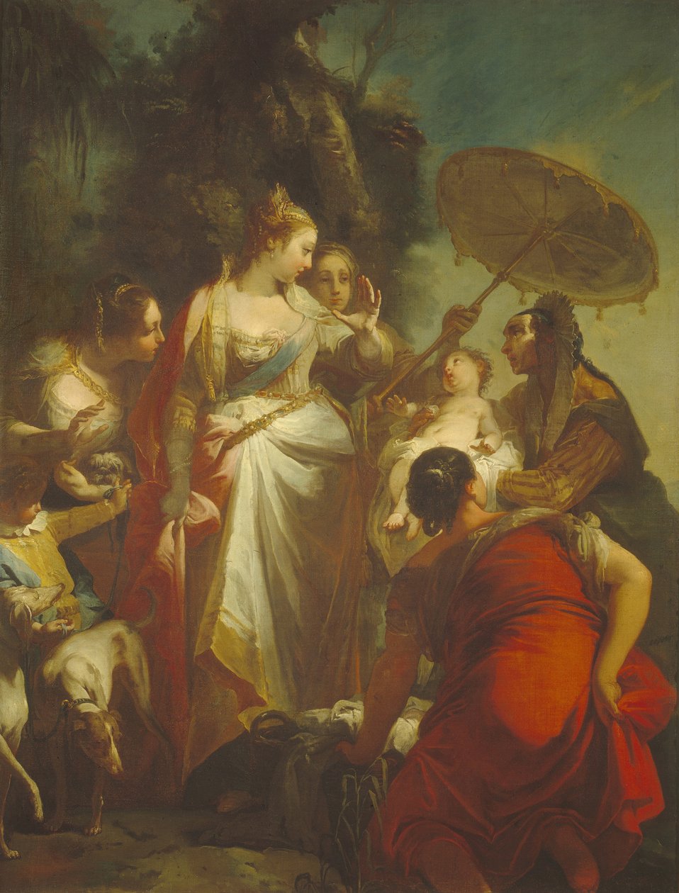 اكتشاف موسى ، 1730s بواسطة جيوفاني باتيستا كروساتو