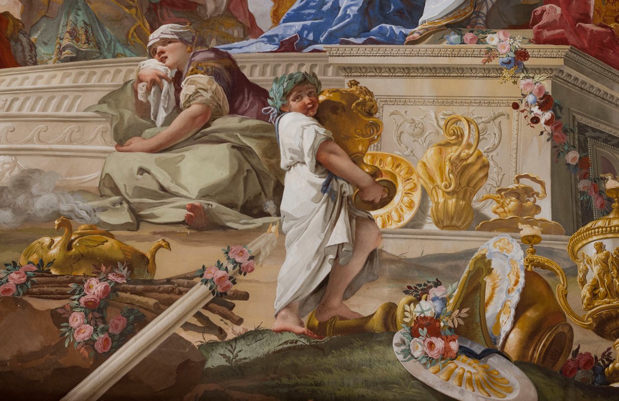 The Sacrifice of Iphigenia (Sacrificio di Ifigenia), detail بواسطة جيوفاني باتيستا كروساتو