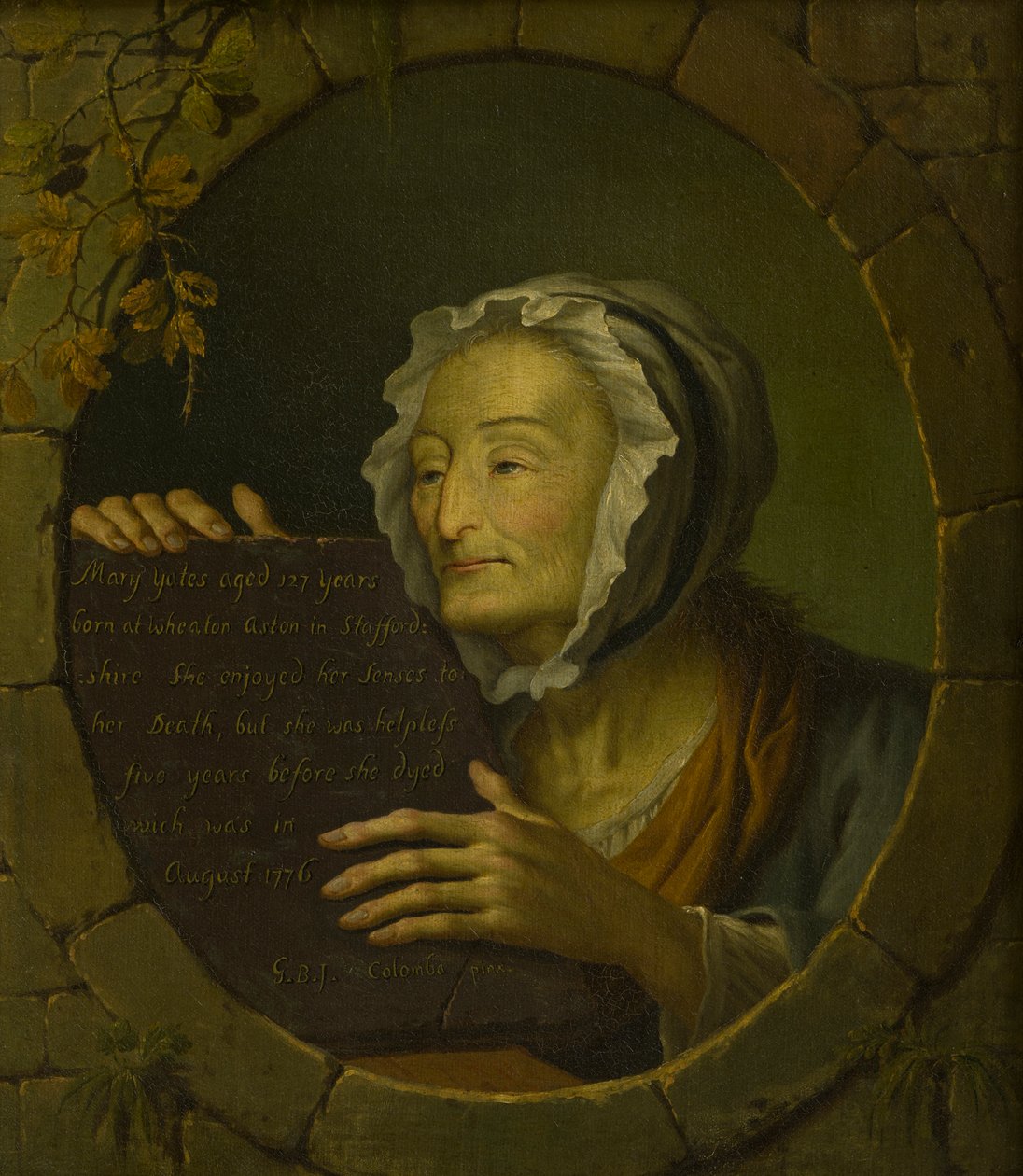 صورة لماري ييتس (1649-1776) (زيت على قماش) بواسطة جيوفاني باتيستا إنوسينزو كولومبو