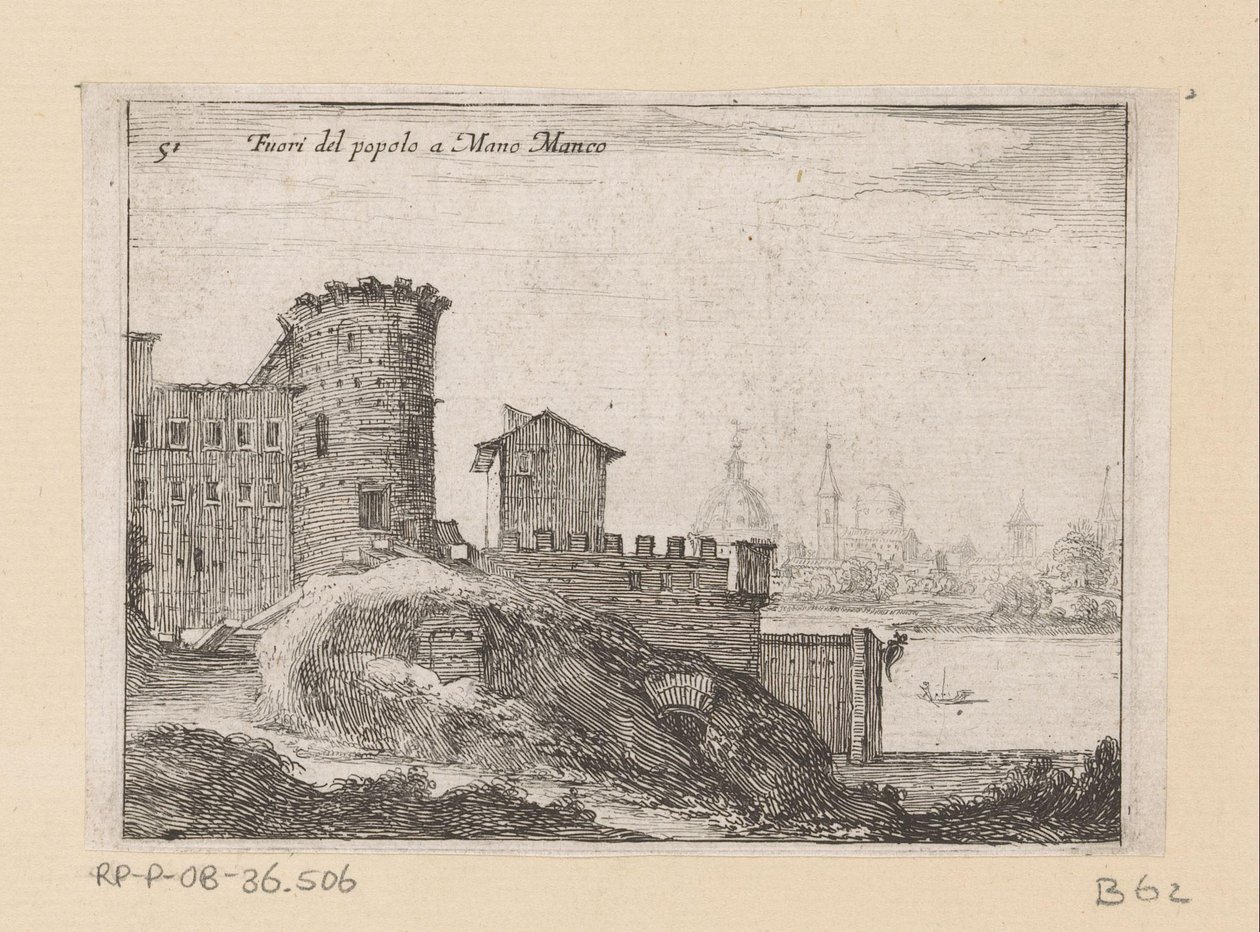 Bouwwerken te Rome، nabij de Porta del Popolo من الناس في مانو مانكو (العنوان على الكائن) Gezichten op Rome (عنوان المسلسل) بعض وجهات النظر ووجهات النظر للأماكن غير المأهولة في روما (عنوان السلسلة) بواسطة جيوفاني باتيستا ميركاتي
