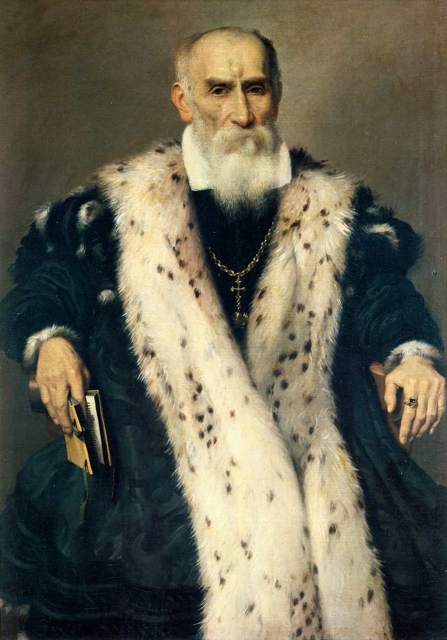 صورة لجيان جيرولامو ألباني ، بقلم جيوفاني باتيستا موروني (حوالي 1525-1578) ، زيت على قماش بواسطة جيوفاني باتيستا موروني