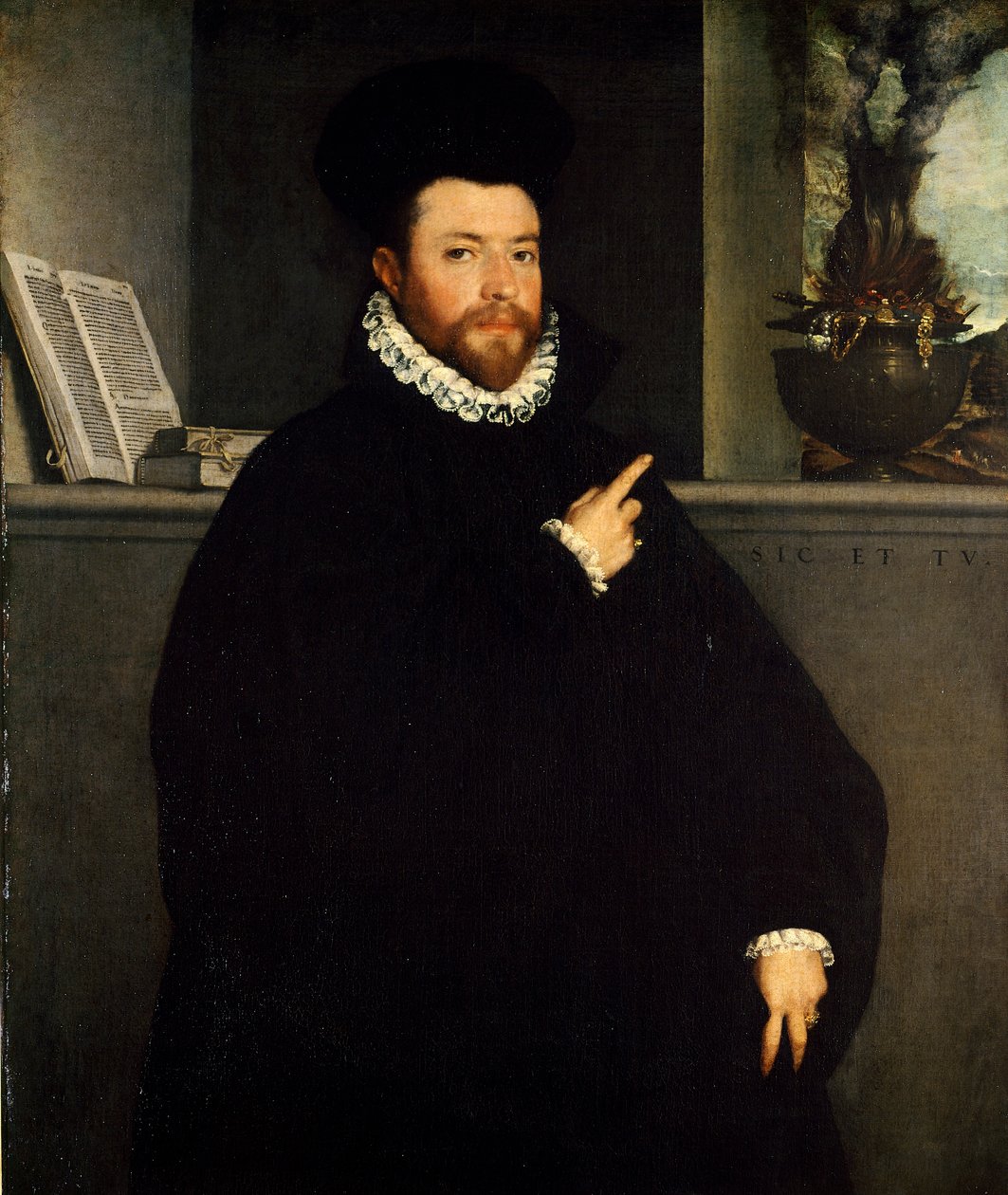 صورة لرجل سليم بقلم جيوفاني باتيستا موروني (حوالي 1525-1578) بواسطة جيوفاني باتيستا موروني