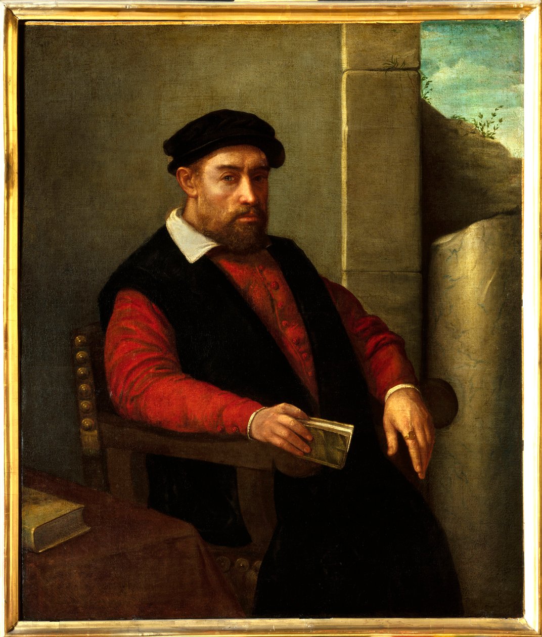 افترض صورة فرانسوا رابليه (1494-1553) ، الكاتب والطبيب الفرنسي. لوحة جيوفاني باتيستا موروني (1525-1578) بواسطة جيوفاني باتيستا موروني