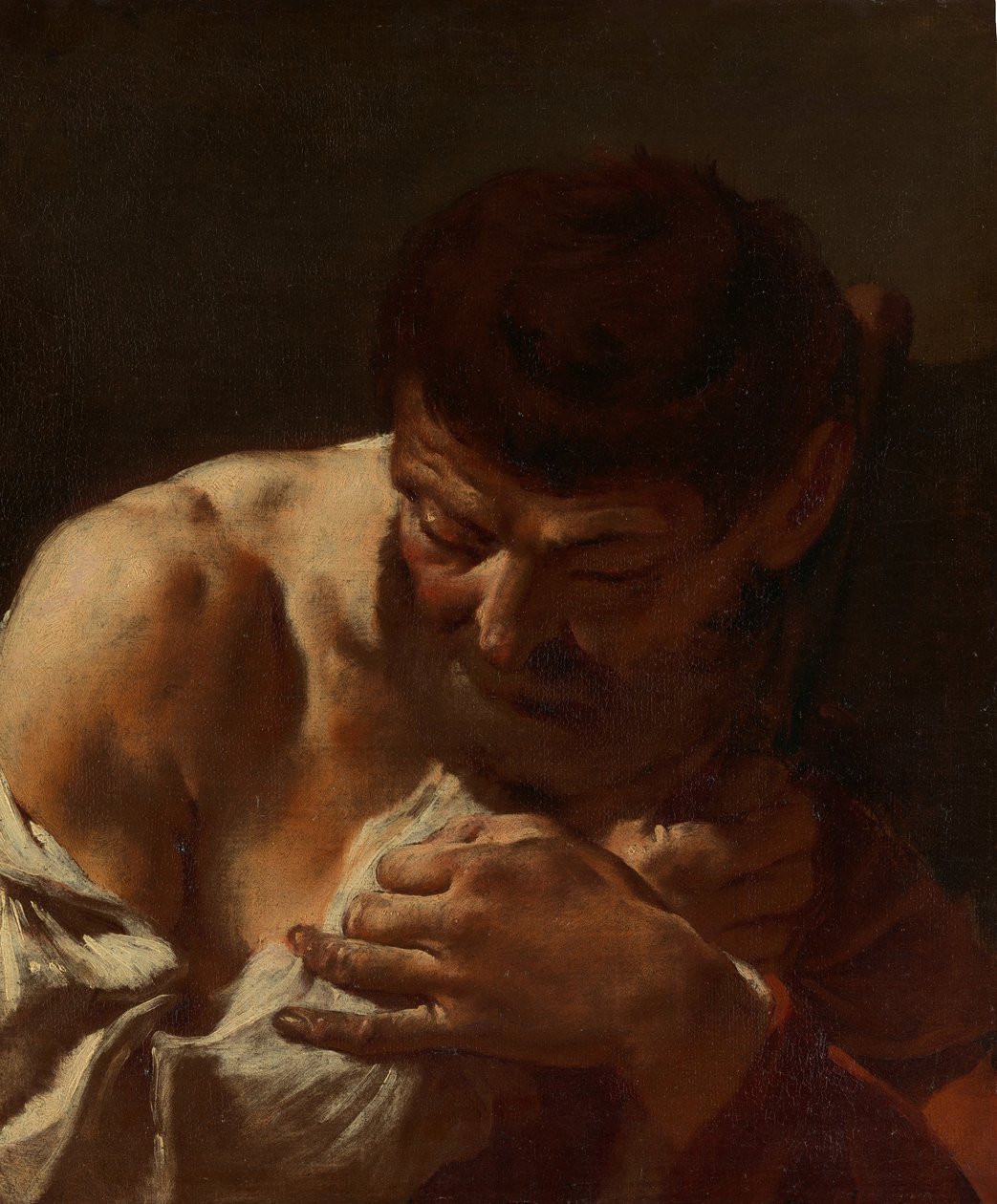 تمثال نصفي لرجل القديس ماتياس ، كاليفورنيا. 1715-20. بواسطة جيوفاني باتيستا بيازيتا