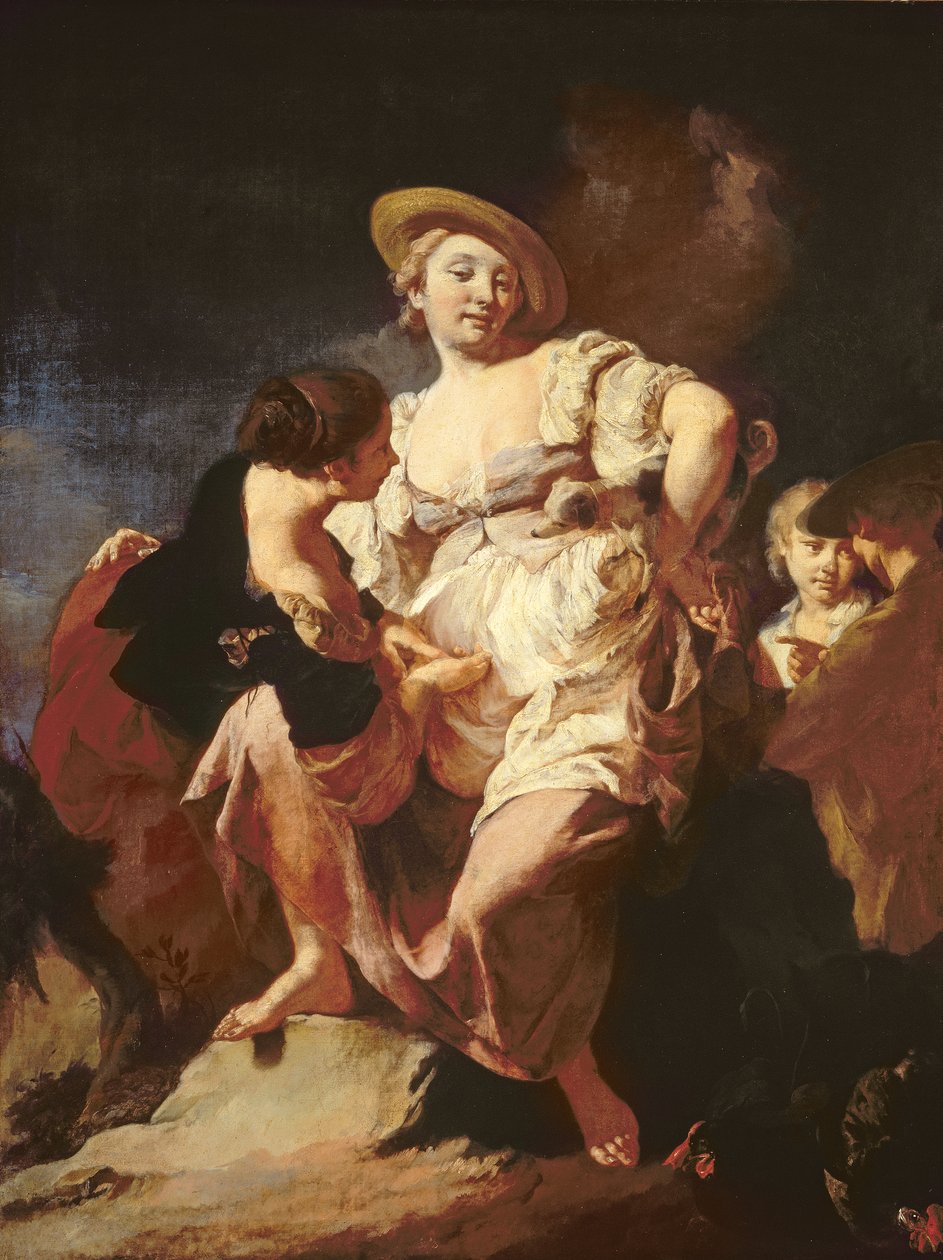 The Fortune-teller (L&39;Indivona) ، 1740 بواسطة جيوفاني باتيستا بيازيتا