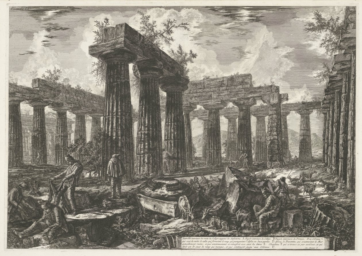كنيسة بايستوم في بايستوم Autre vue interieure des restes du Collège supposé des Anfiction (العنوان على الكائن) مناظر مختلفة لبقايا ثلاثة مبان كبيرة لا تزال قائمة في بايستوم (عنوان السلسلة) اختلافات مقابل دي كويلك بواسطة جيوفاني باتيستا بيرانيسي