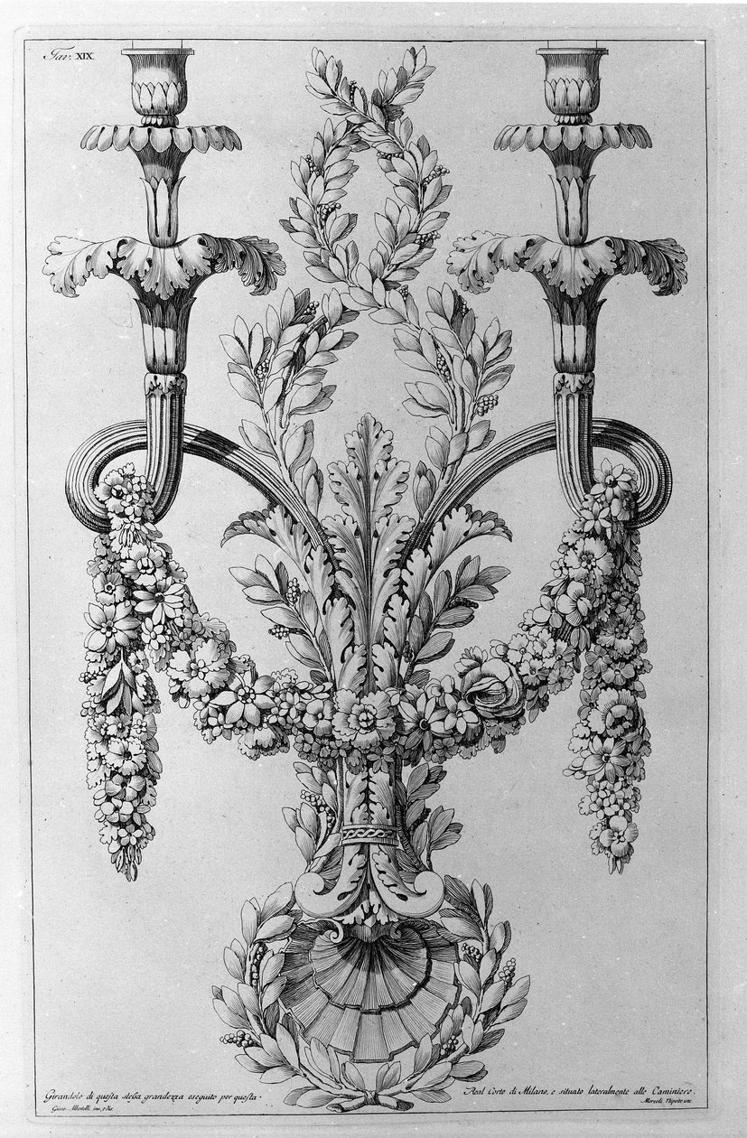 زينة. رسم جيوفاني بيرانيزي (المعروف باسم Piranese) (1720-1778). بواسطة جيوفاني باتيستا بيرانيسي