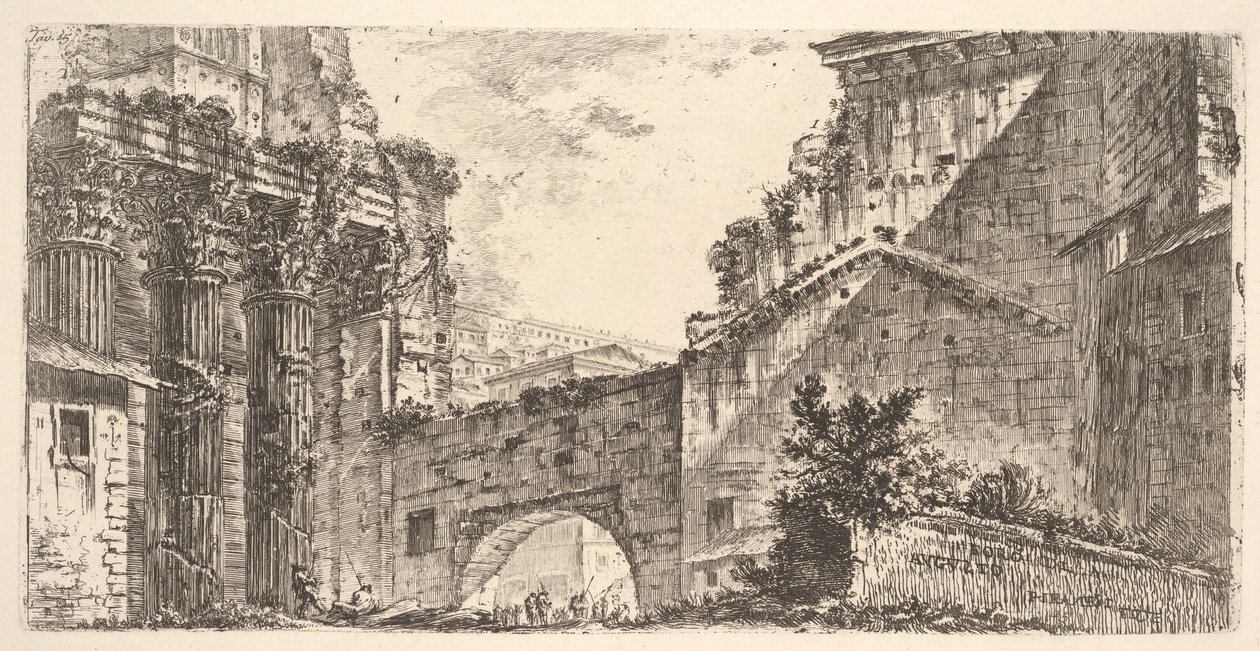 اللوحة 15: منتدى أغسطس ، منتدى أغسطس ، كاليفورنيا. 1748. بواسطة جيوفاني باتيستا بيرانيسي