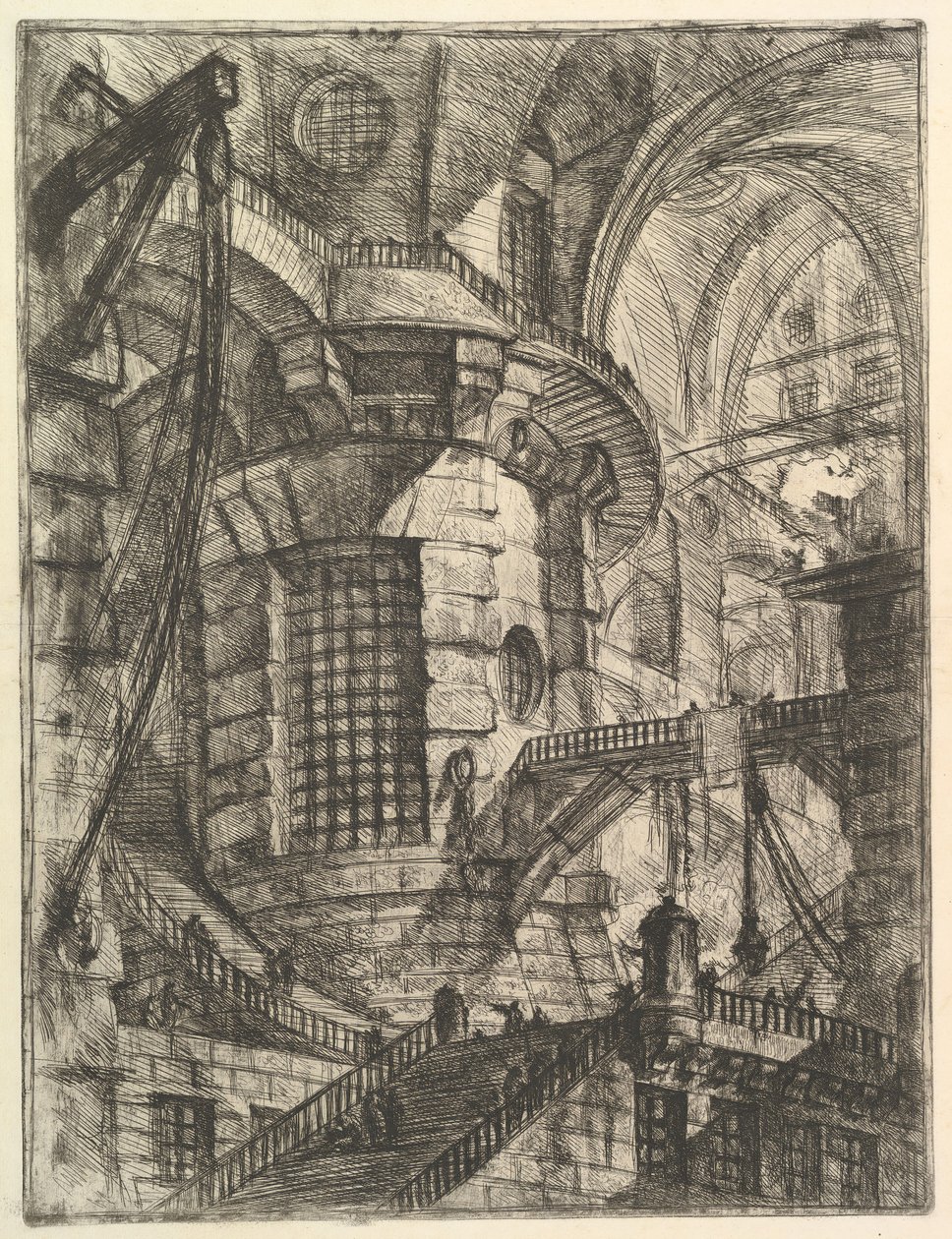 The Round Tower ، من سجون Carceri dinvenzione Imaginary ، كاليفورنيا. 1749-50. بواسطة جيوفاني باتيستا بيرانيسي
