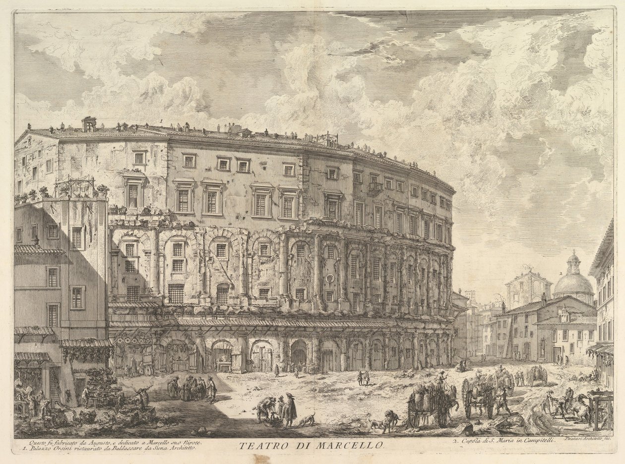 مسرح Marcellus Marcellus مسرح ، كاليفورنيا. 1757. بواسطة جيوفاني باتيستا بيرانيسي