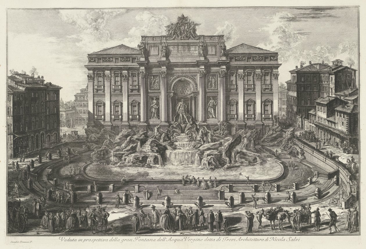 تريفيفونتين تي روما عرض منظور من Fontana dell