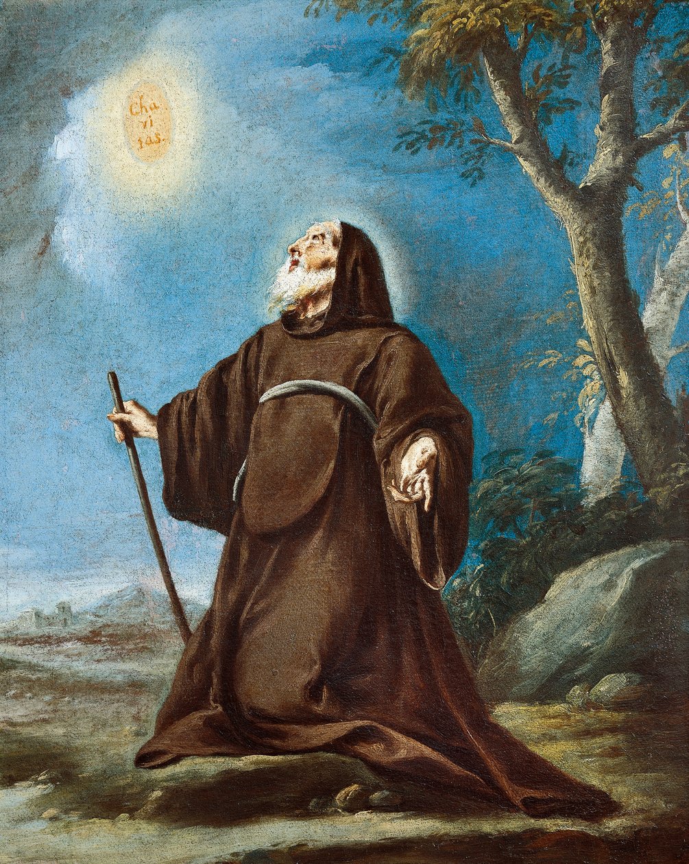 القديس فرنسيس باولا ، بقلم جيوفاني باتيستا بيتوني الأصغر (1687-1767) بواسطة جيوفاني باتيستا بيتوني