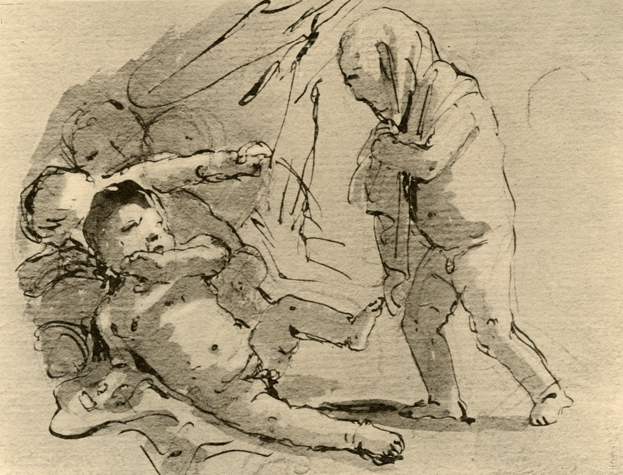 كيوبيد مخيفة للأطفال الآخرين ، c1757 ، 1928 بواسطة جيوفاني باتيستا تيبولو